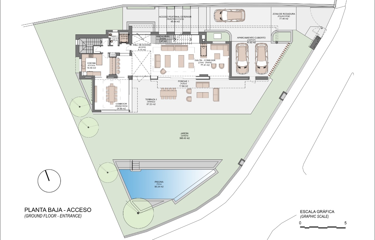 Ground floor architectural plan layout